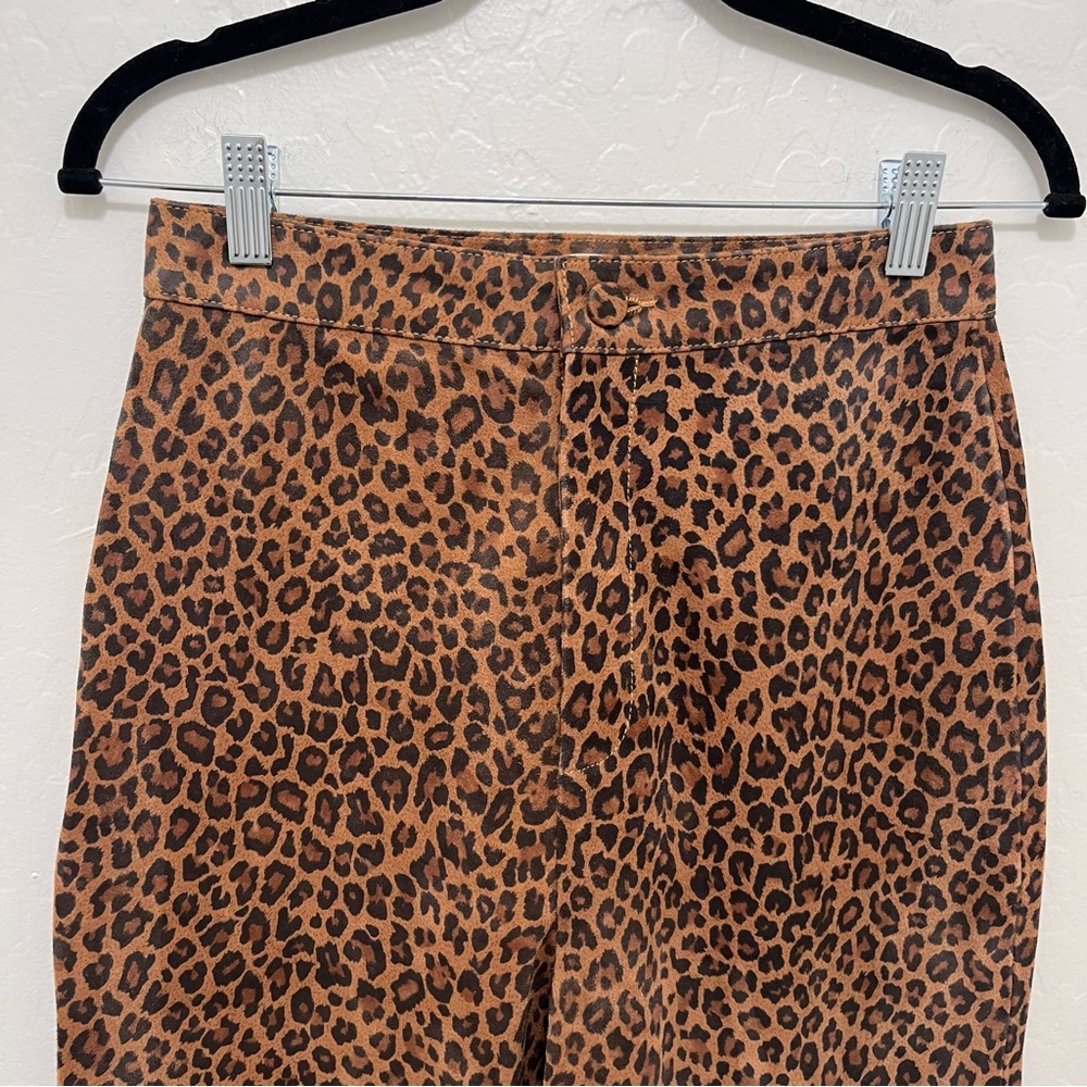 LPA Leopard Print Skinny Pants in Brown and Black - Picture 3 of 10